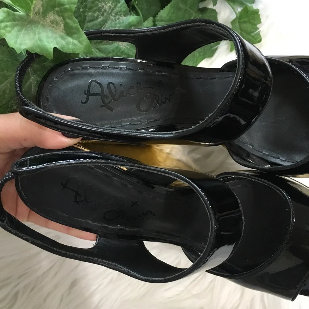 Alice + Olivia Savannah Platform Wedge Sandals